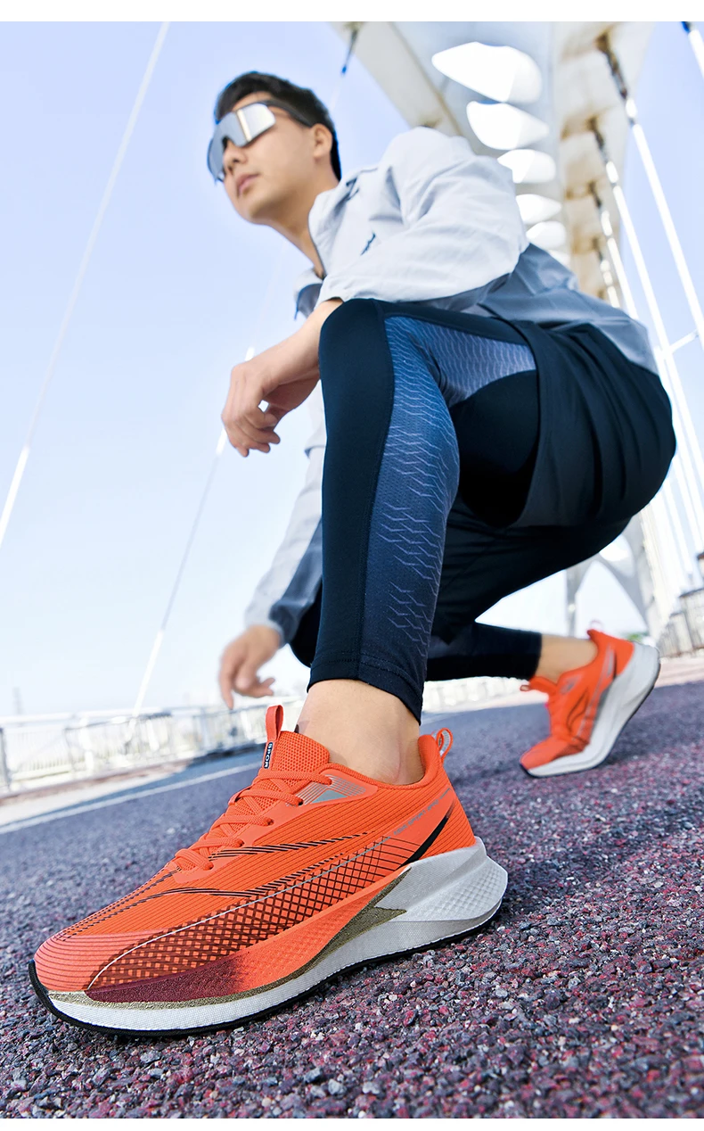 Weiße Marathon-Laufschuhe für Herren, spezielle Sportschuhe, atmungsaktive Turnschuhe, gepolsterte Turnschuhe für Rennen, Joggen, Outdoor, Tennis, Sportschuhe – Detail 19