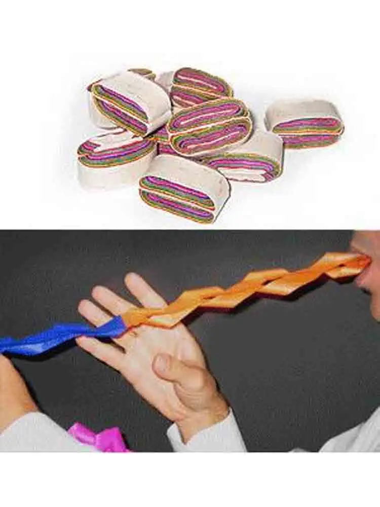 Top Quality 7.5 Meters Mouth Coil Paper (Multicolor) 12 Pcs/Pack ,Magic Tricks, Illusions,Stage Magic,Accessories