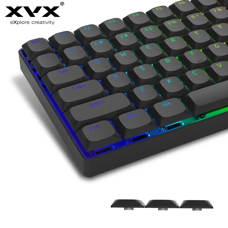 XVX Keycaps 118 klawiszy Horizon Low Profile Keycaps Profil jednolity Zestaw klawiszy Double-Shot Klawiatura mechaniczna do gier Skyline Keycaps