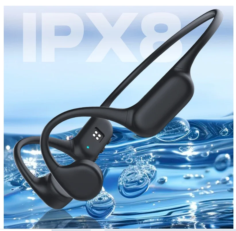 

X20 True Bone Conduction Underwater Headphone Bluetooth 5.4 IPX8 Depth Waterproof Built-in 32GB MP3 Play For Swimming Diving