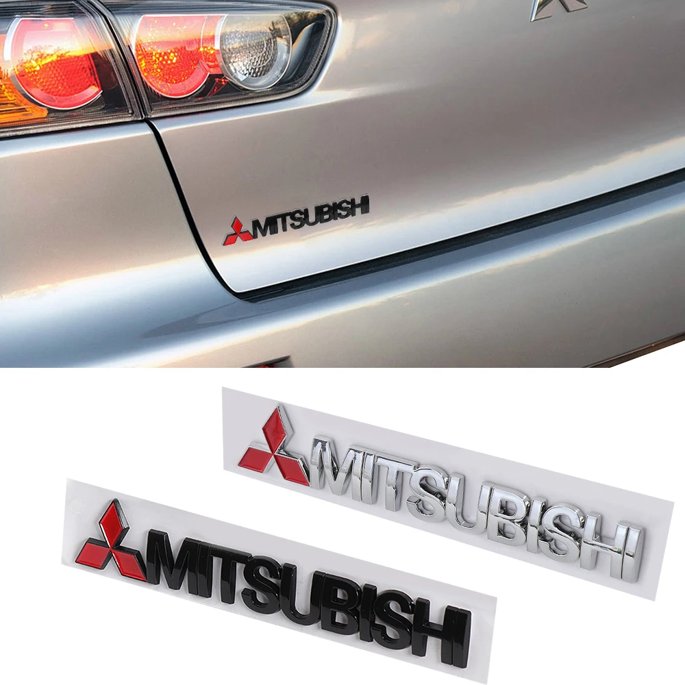 

Car Letter Rear Bumper Tail Decal Decoration Accessories For Mitsubishi 9 Ralliart X EX ASX Colt Outlander Pajero Lancer Eclipse