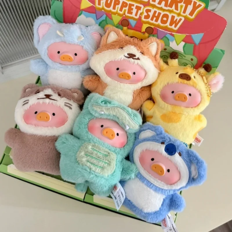 

В наличии Натуральная консервированная свинья Люлу Свинья Животное Вечеринка Лесной театр Серия Слепая коробка Виниловая подвеска для лица Модные игры Подарки ручной работы