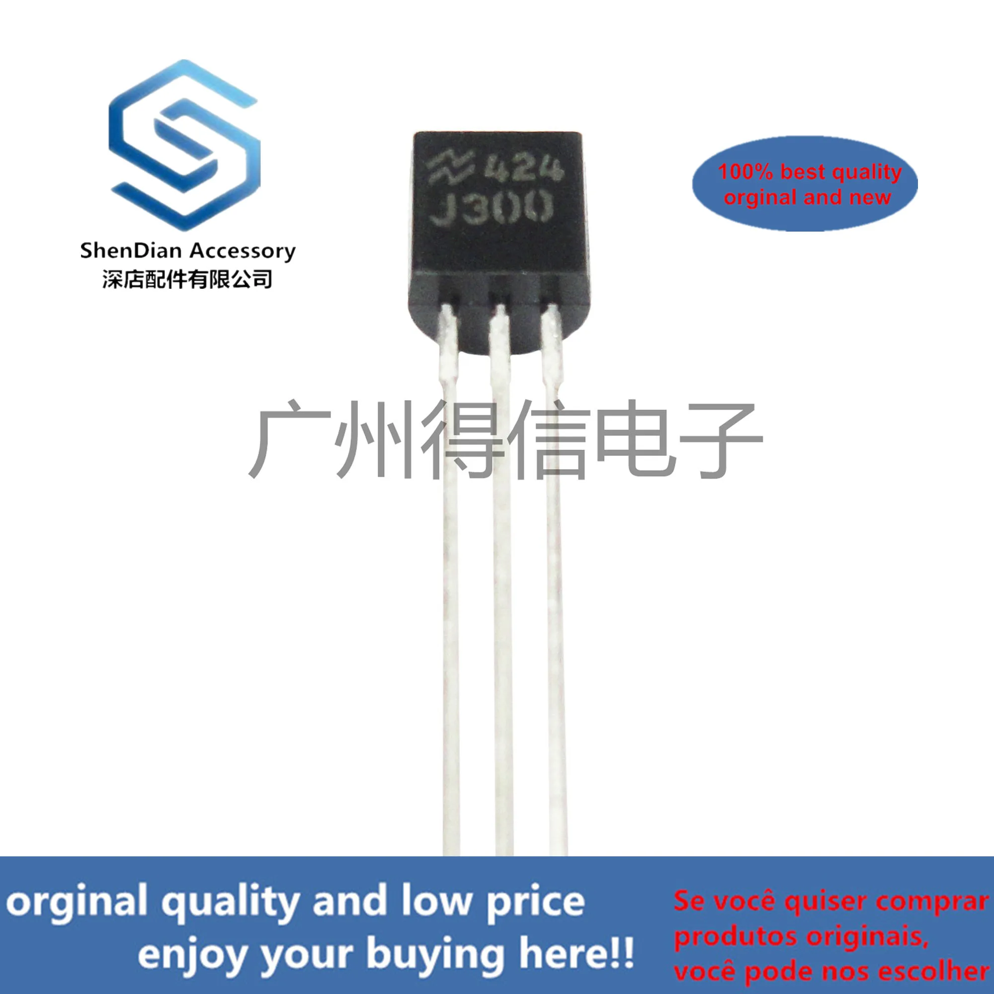 10pcs 100% new and orginal J300 TO-92 SFET RF,VHF, UHF, Amplitiers  in stock