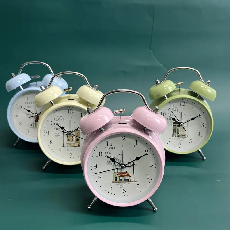 Luminous Student Silent Scanning Alarm Clock Children's Alarm Clock Cute Desk Clock Home Decoration Children's Gift Gift Clock