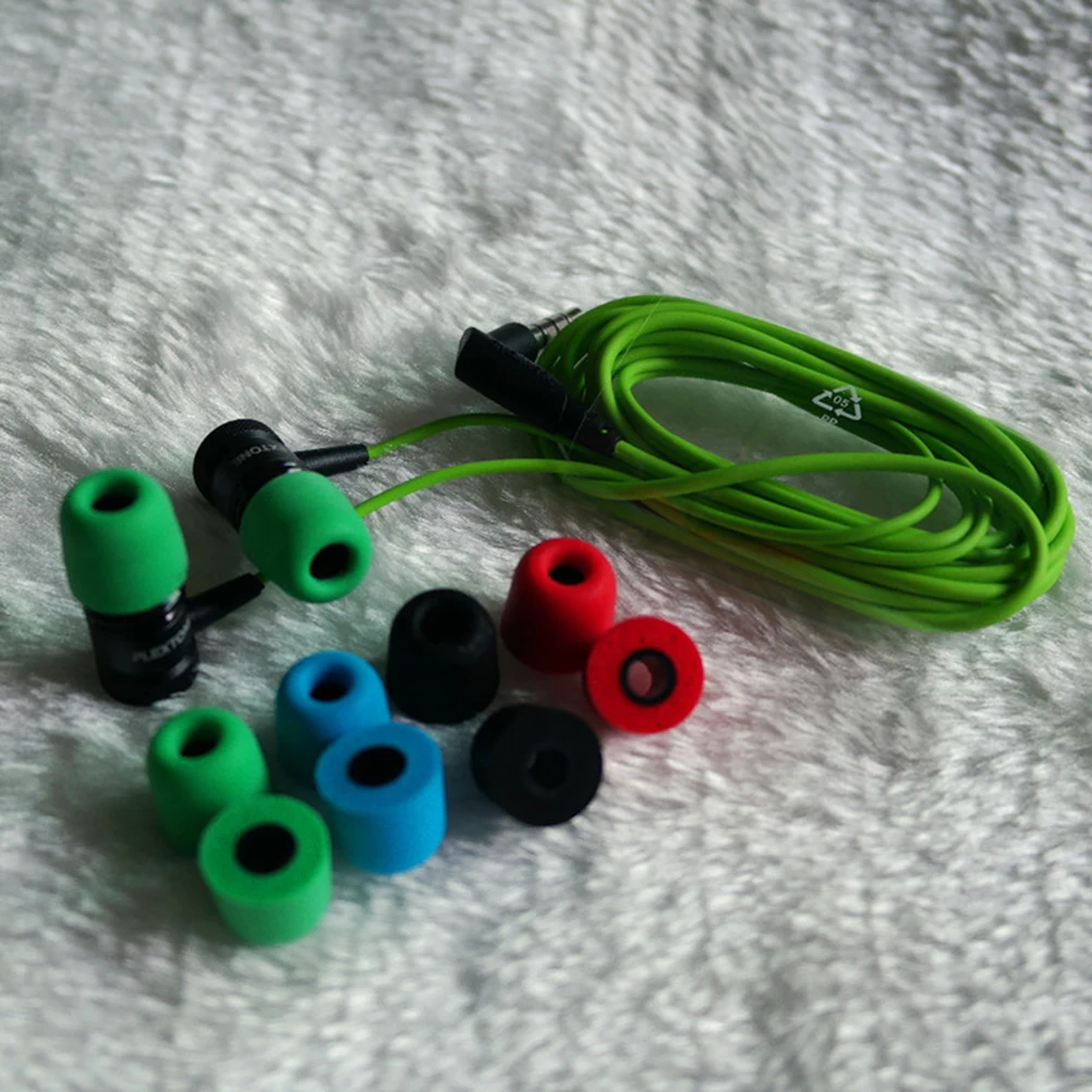 

4 Pcs Work Ear Plugs Earphone Cap Noise Cancelling Headphones Nozzle Replace Replacement Eartips