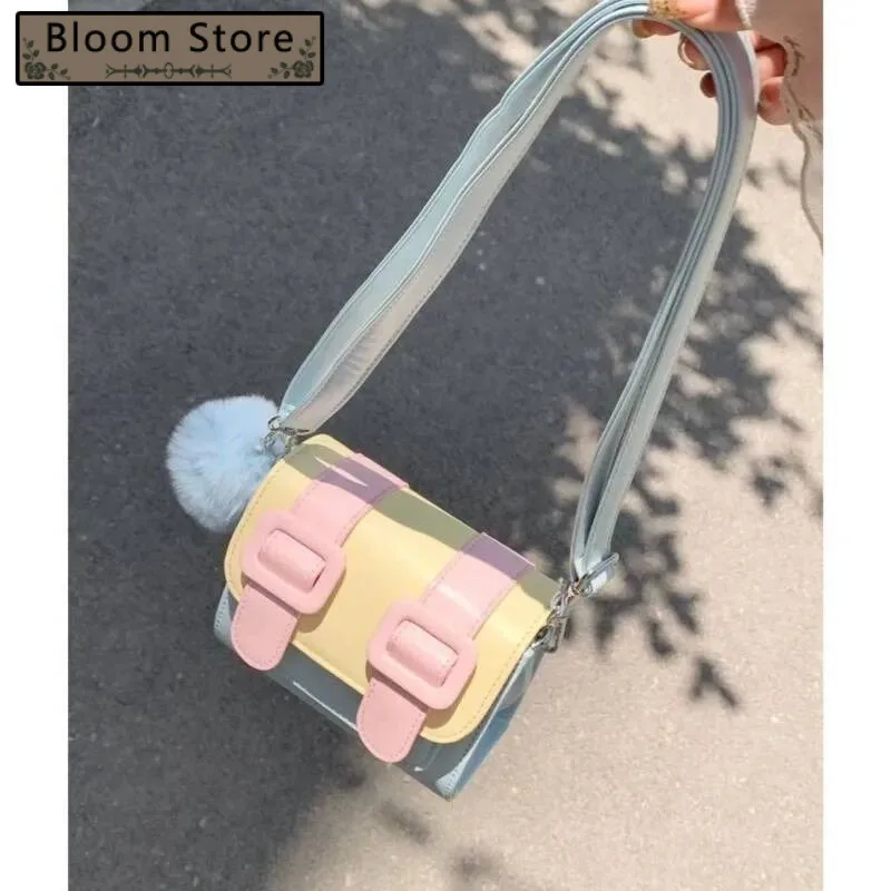 

Bloom Sweet Cute Square Y2k Messenger Bag Wallet Women Haruku Kawaii Casual Crossbody Bags Lady Retro Purse Bolsas De Mujer