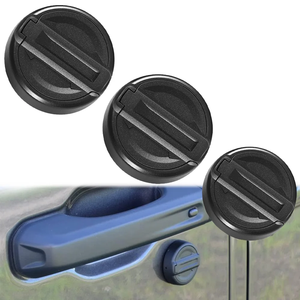 

Front Door Keyhole Covers for2018-2025Wrangler JL/Gladiator JT Magnetic ABS Plastic Dustproof Door Lock Protective Accessories