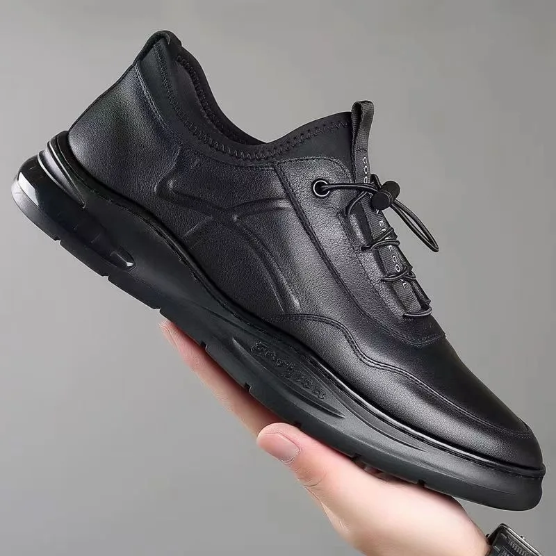 

New Fashion Men's Sneakers Pu Leather Men Casual Shoes Concise Soft Soled Sneakers Male British Style Dress Shoes Tenis Hombres