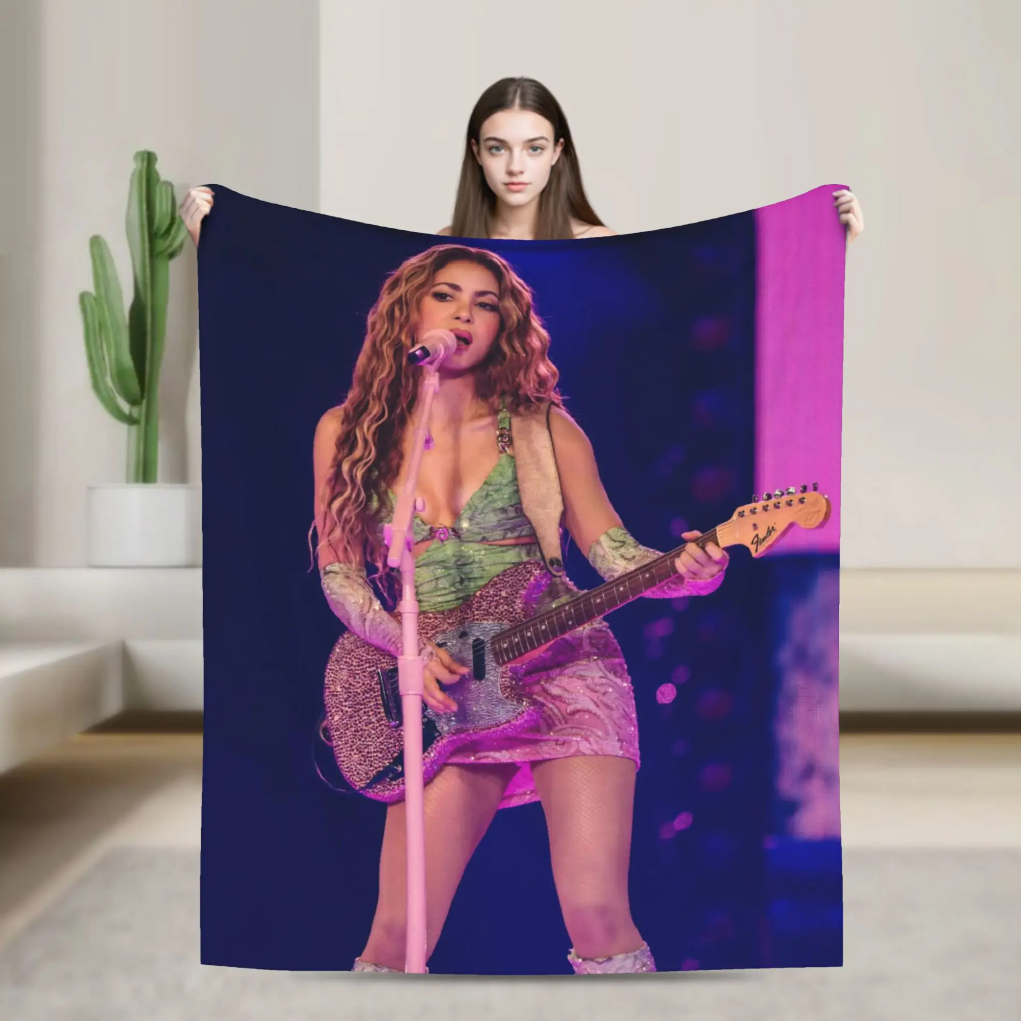 Shakira Singer Blanket Multiple Sizes Soft and Lightweight  Throw Blankets for Couch Sofa and Bed