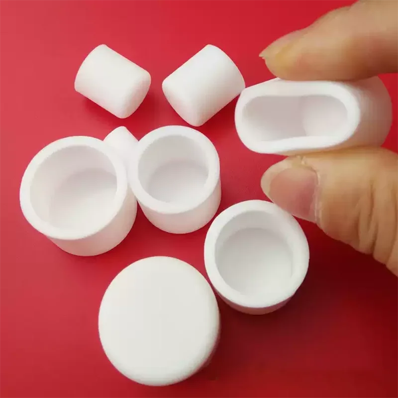 62.5~200mm White Silicone Rubber Round End Cap Dust Seal Protection Gaskets Pipe Cover Caps Round Tube Insert Stoppers 1pcs