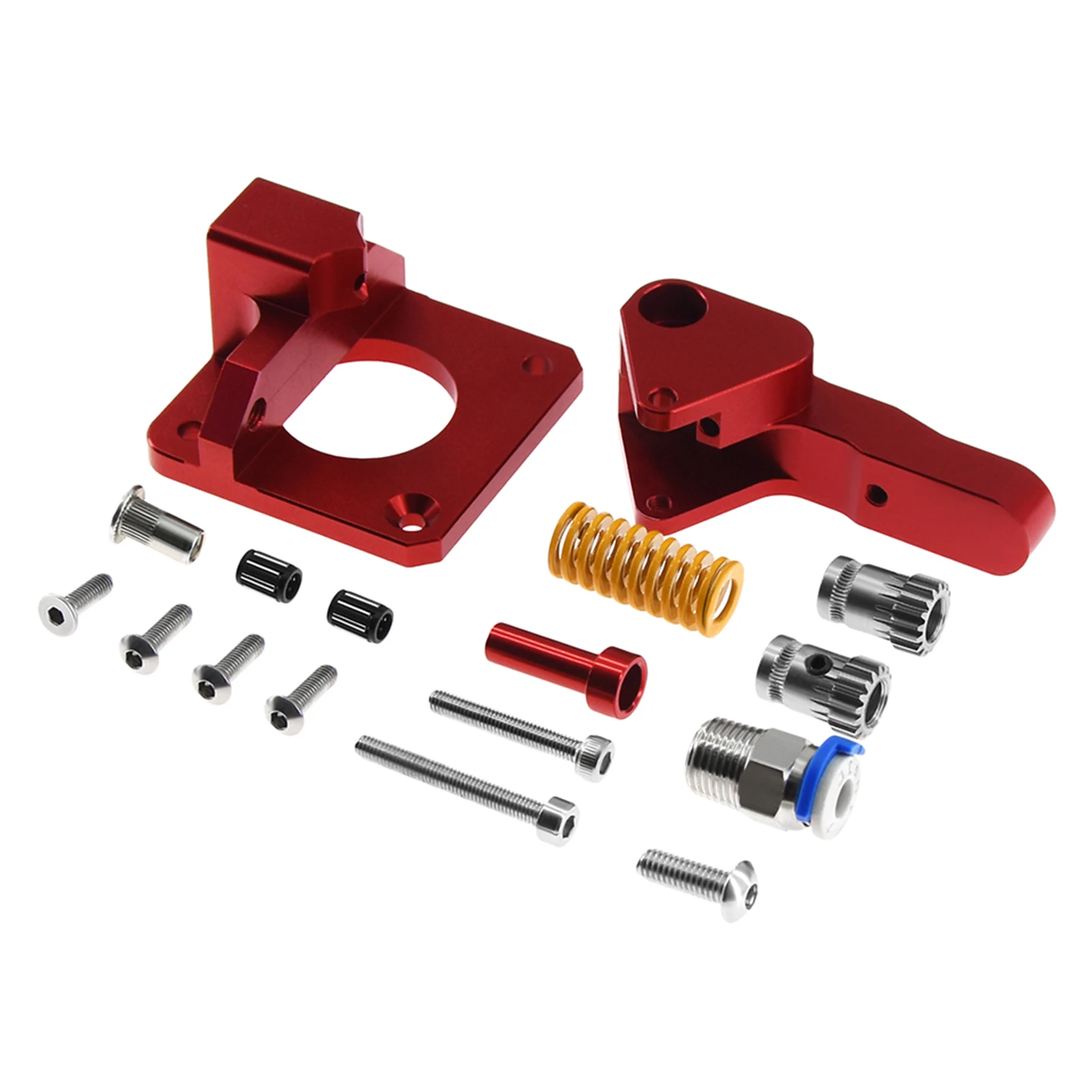 TWO TREES All Metal Feeder Extruder Frame and Hand Twist Leveling Nut Silicone Columns with Heated Bed Springs for Creality