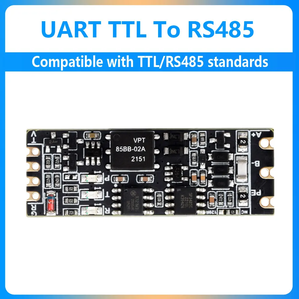 

UART TTL To RS485 C Built-In Protection Circuits size mini Electrically isolated type Compatible with TTL/RS485 standards