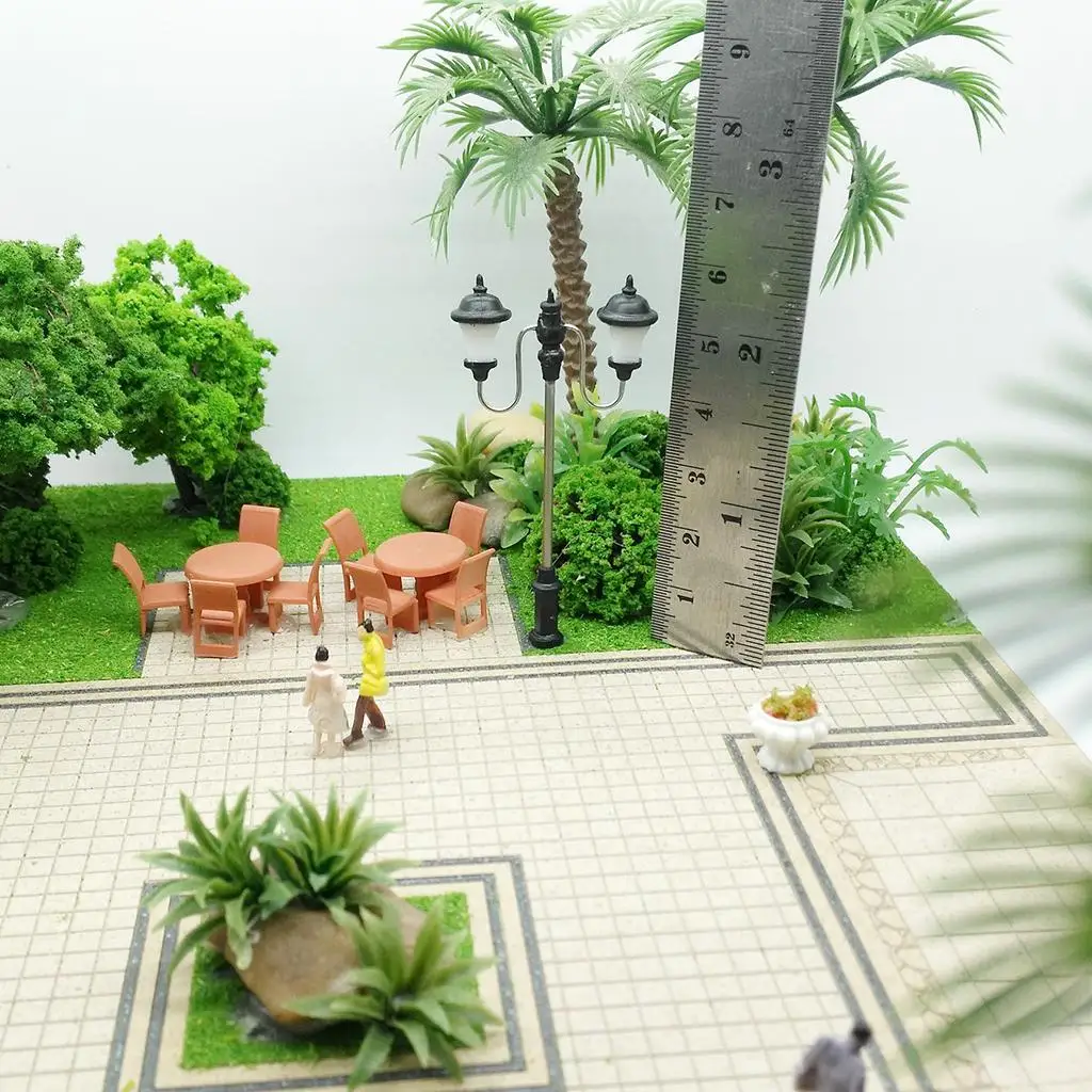 5 Pieces Model Railway Train Lamps Leds, Garden / Lawn / Miniatures Landscape Lighting Lamps Street Lgihts, Scale, 7cm 3V