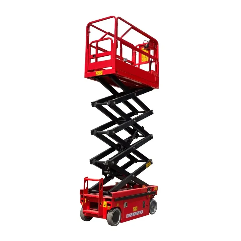 Small 8m 320kg electric scissor  aerial work platform aerial lift mobile lift scaffold hydraulic scissor