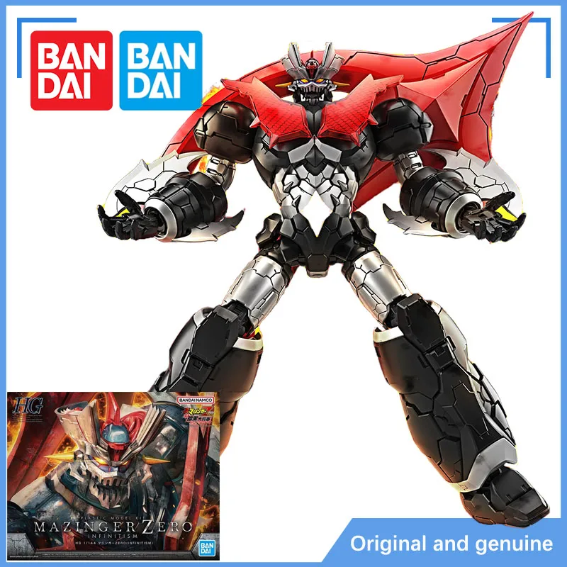 Bandai Genuine Figure Mazinger Z Model Kit Anime Figures HG 1/144 Mazinger Zero Infinitism Plastic Model Kit Action Toys Figures