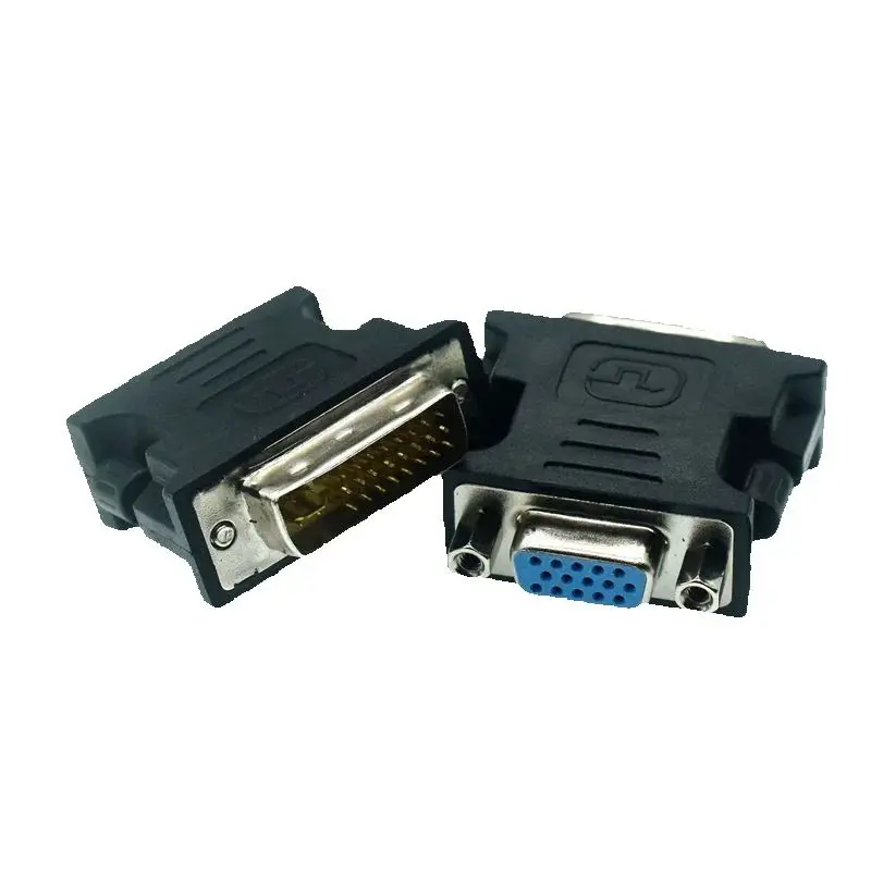 DVI-I 24+5 Pin DVI To VGA Male To Female Video Converter Adapter For PC Laptop For Graphics Cards Computer 1080P HDTV Monitor