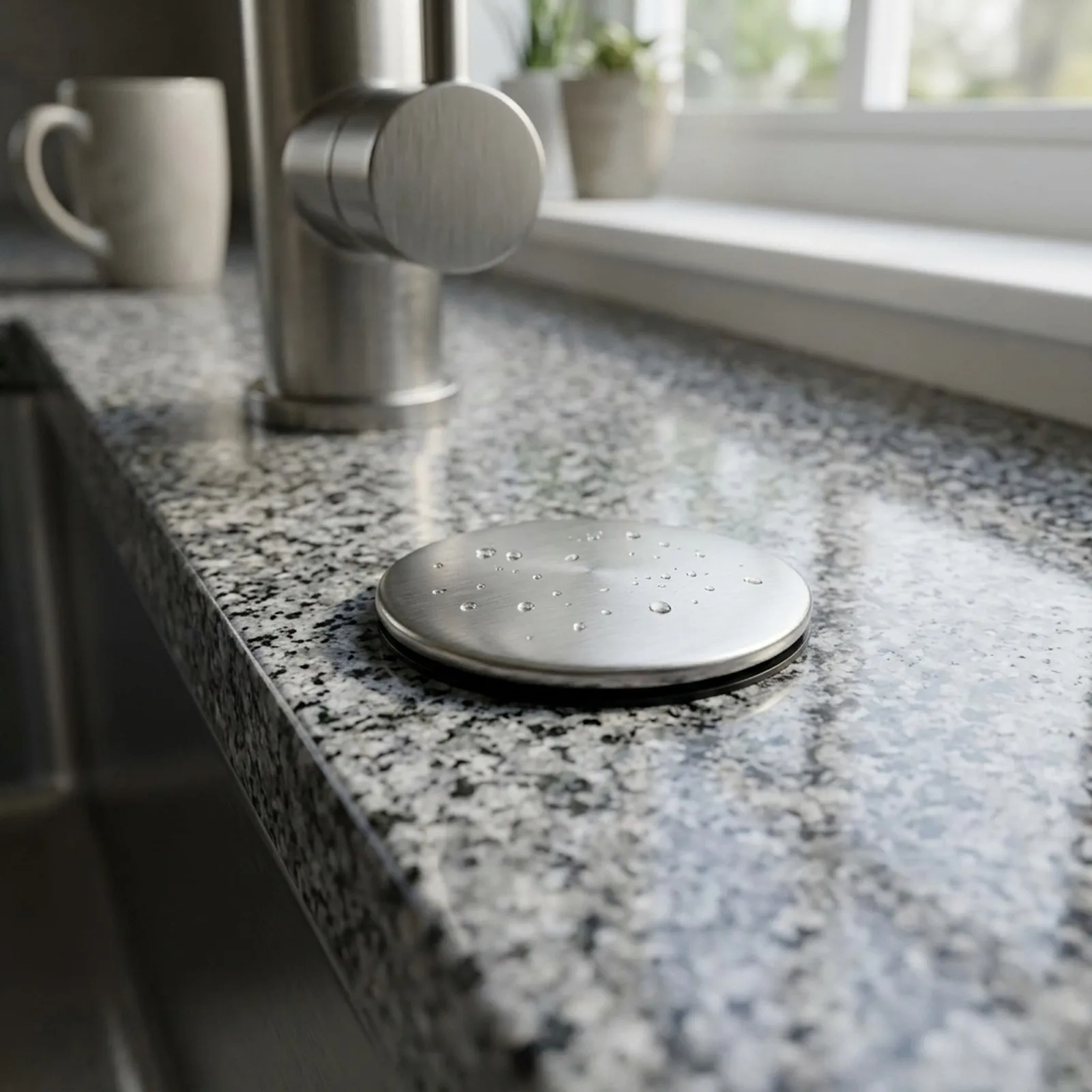 New Sink Hole Cover Faucet Hole Cover Stainless Steel Easy Installation Stainless Steel Kitchen Sink Hole Cover