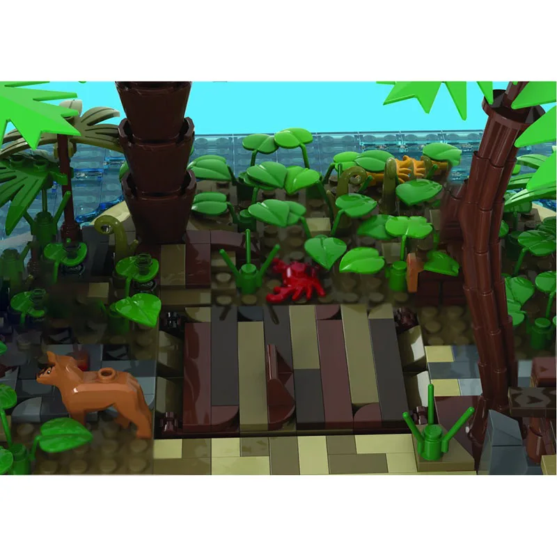 وحدات بناء المدينة نموذج Moc بناء الطوب وحدات جزيرة تخزين نقطة التكنولوجيا كتلة عيد الميلاد لتقوم بها بنفسك لعبة هدية البناء #5