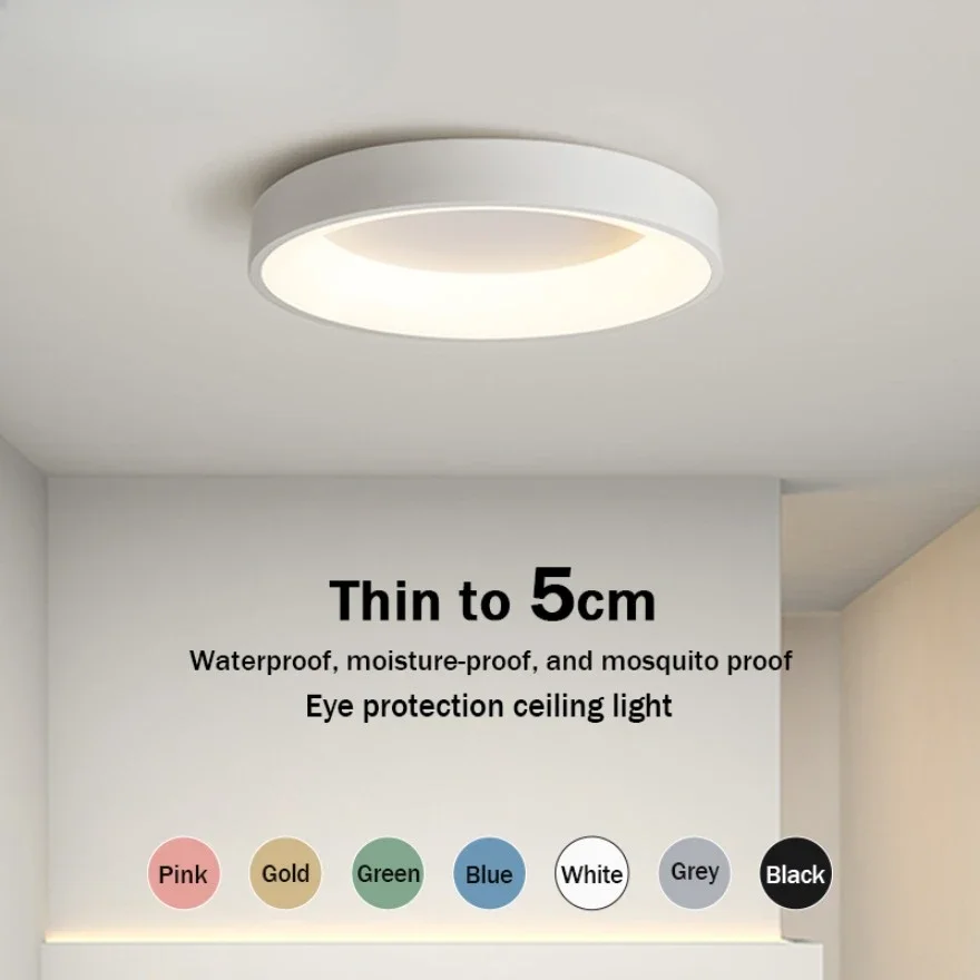 

LED Ceiling Light Macaron Ceiling Light Nordic Retro Modern Minimalist Home Light Living Room Bedroom Study Decoration Lighting