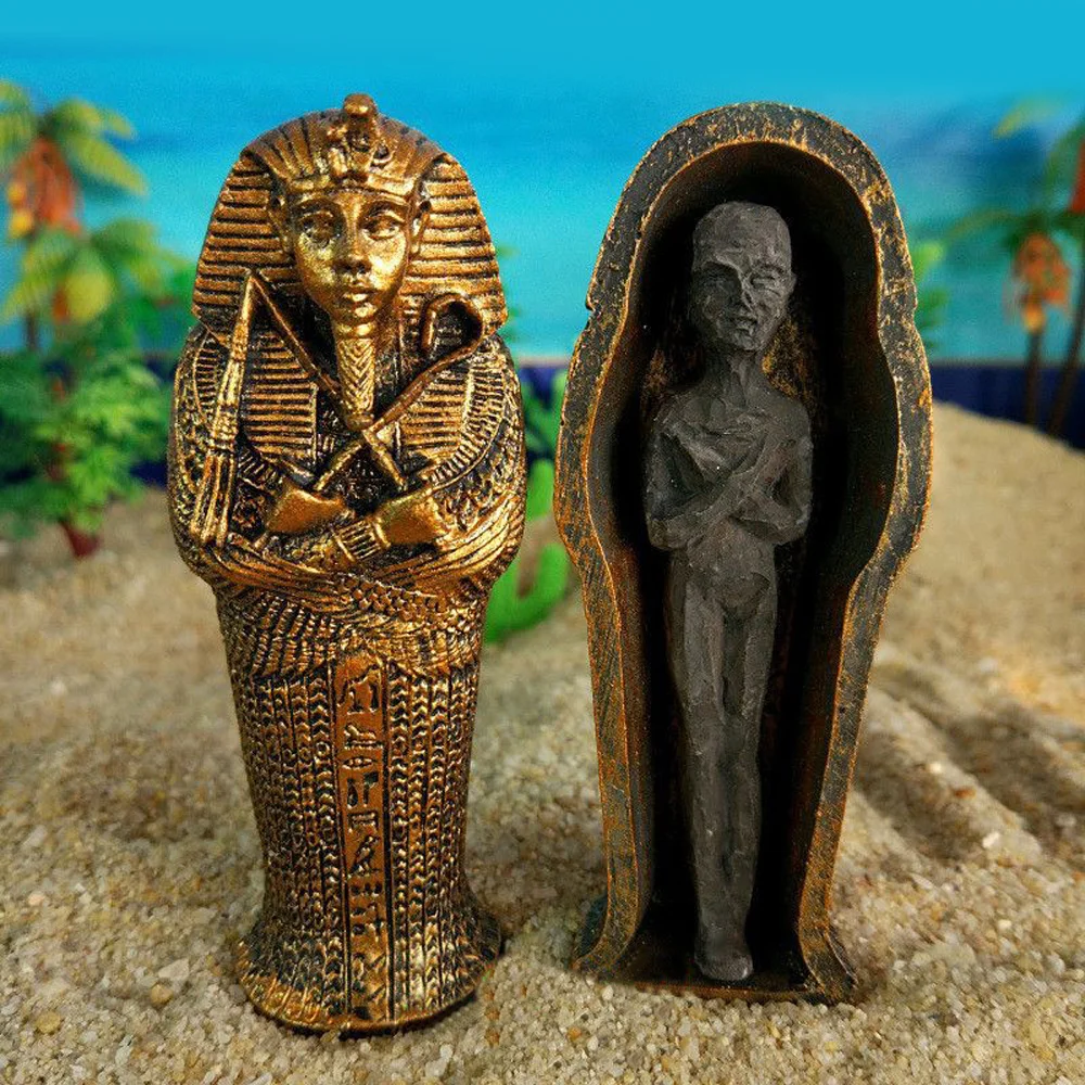 Decor Egyptian Mummy Model Egyptian Mummy Miniature Egyptian King Sandplay Mummy Statue Figurine.Model Hot Hot Sale