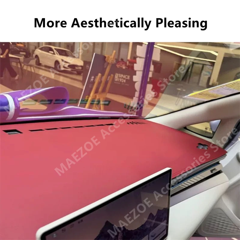 For MG4 EV URBAN 2026 Leather Instrument Panel Light Shielding Pad,Car Interior Decoration Modification Accessories Refit