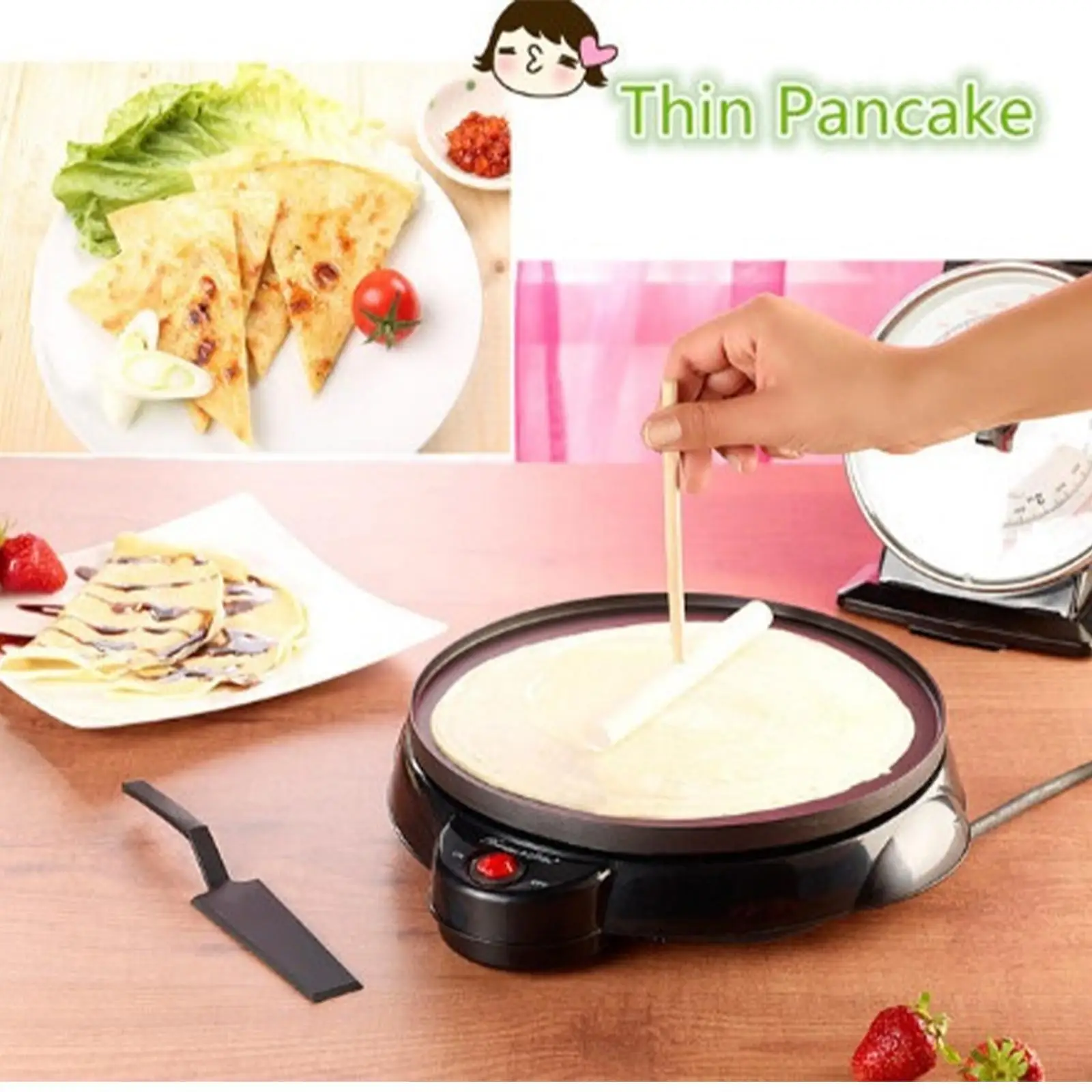 Wooden Pancake Fruit Rake Pancake Wooden Rake Pancake Stand Kitchen Tools Household Baking Tools Kitchen Accessories