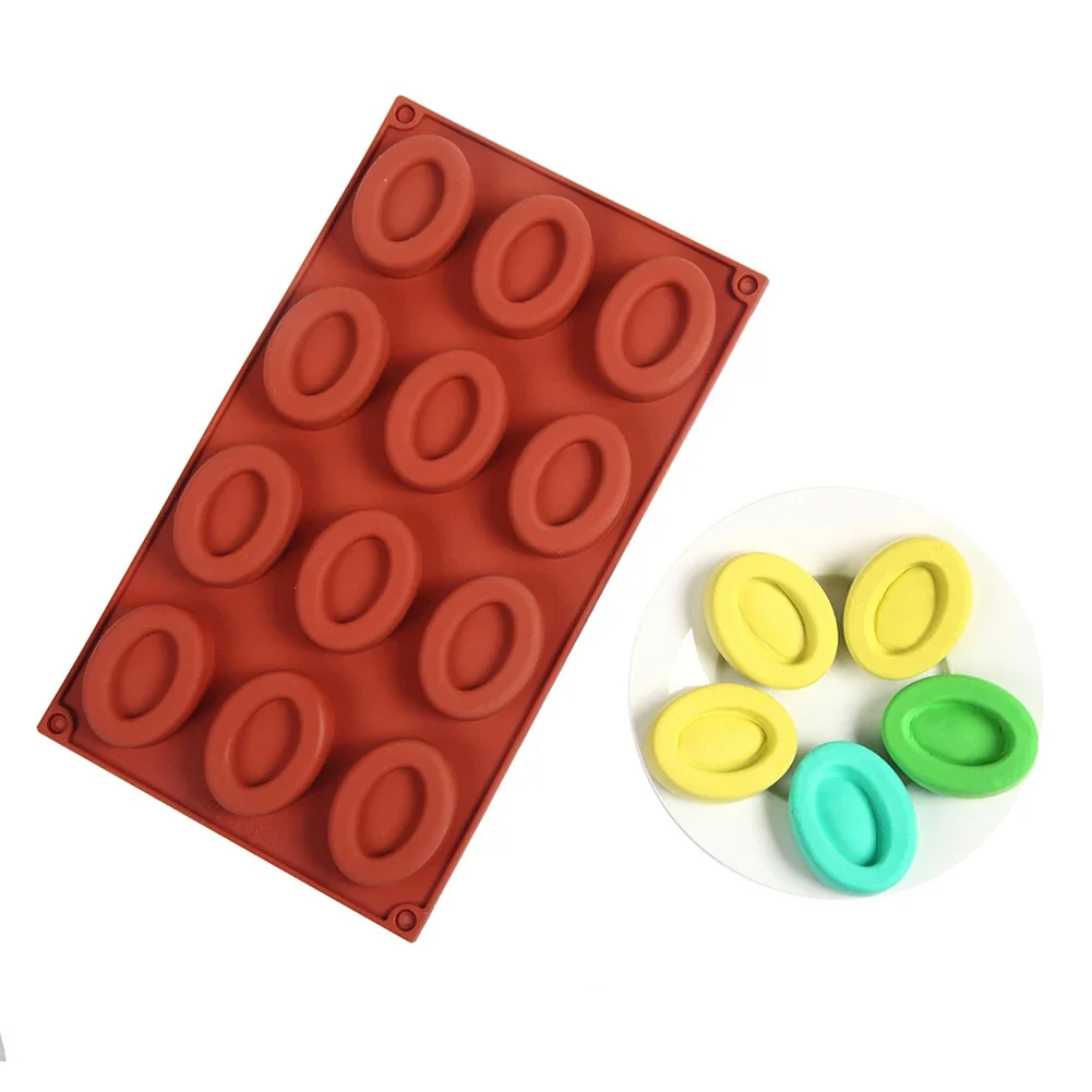 Flexible 12 Cavity Silicone Donut Pan For Baking Pastry Bread And Desserts With Safe Use In Extreme Temperatures