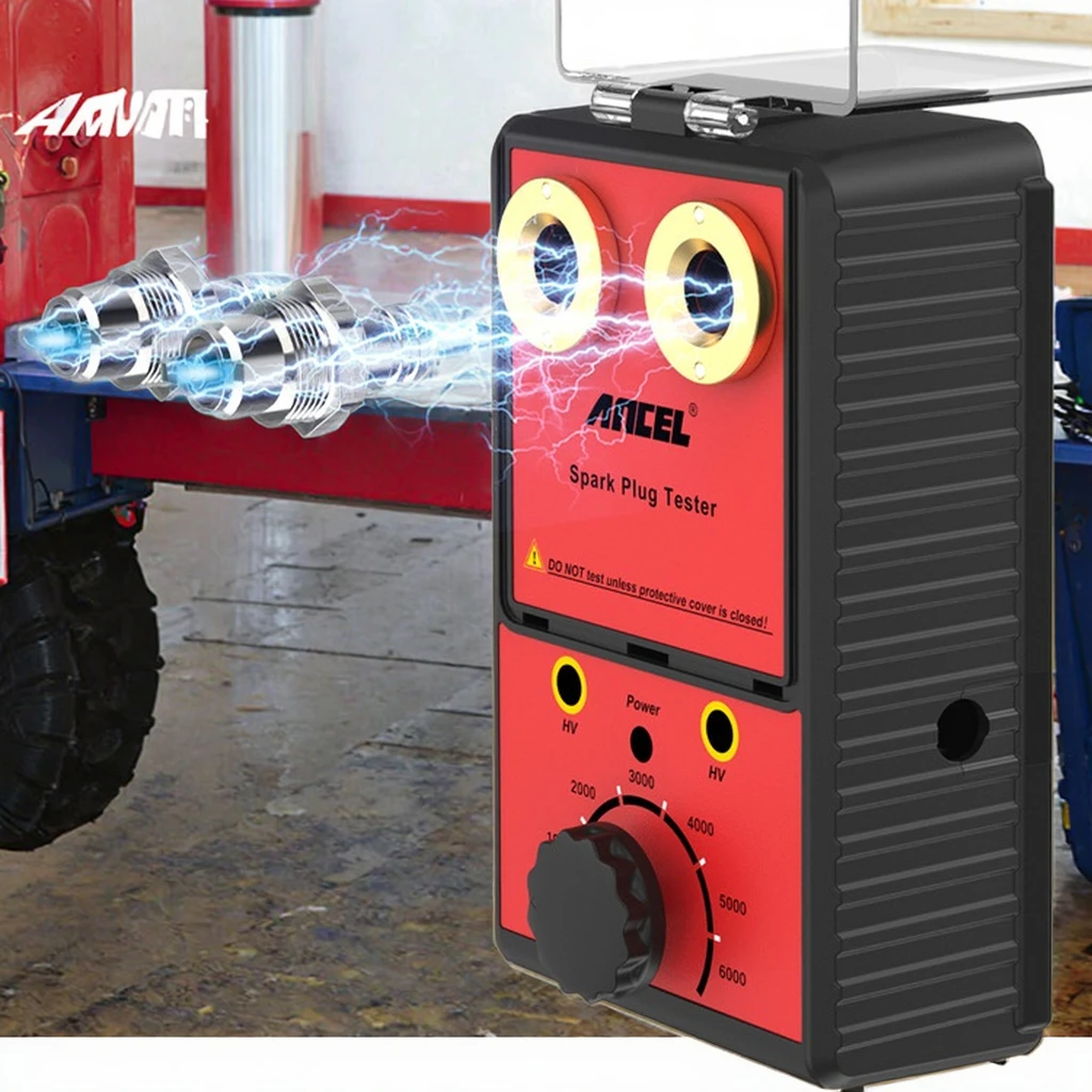 

Ancel 100V/240V Dual-Hole Auto Spark Plug Tester Automotive Diagnostic Tool for 6000rpm Car Test Equipment