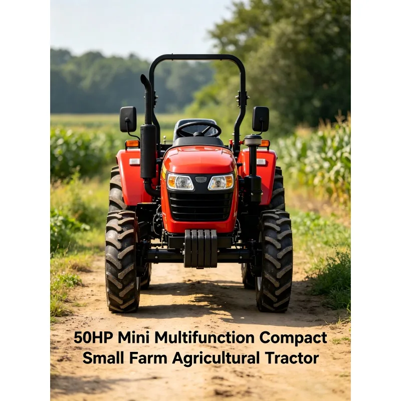 50HP Mini Multifunctional Compact Agricultural Small Farm Tractor
