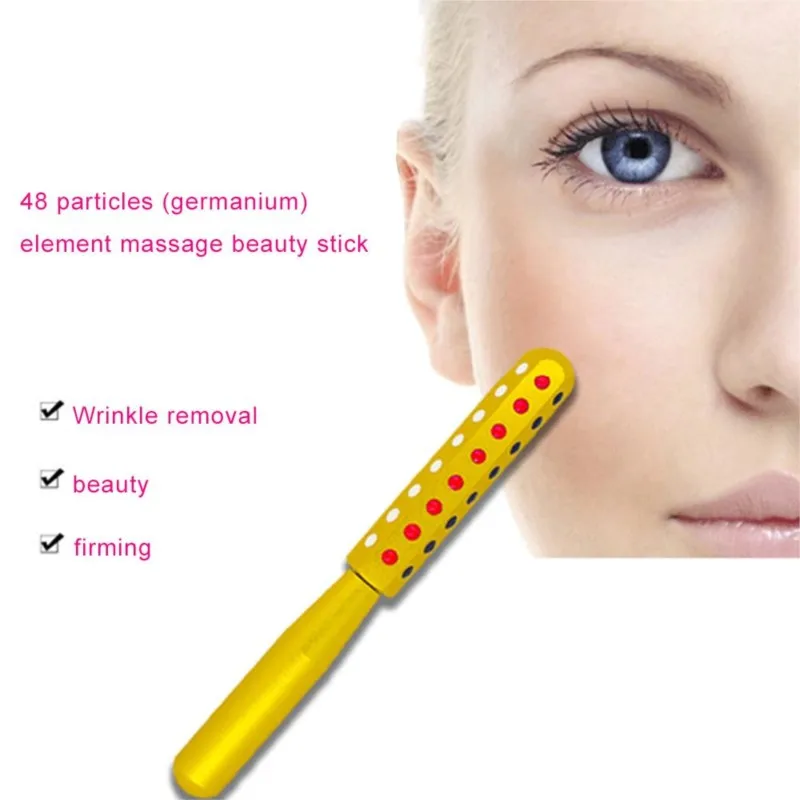 

Face Massage Roller Face Skin Firming Lifting Anti-aging Beauty Tool with 30 Precious Germanium Stones Skin Care Tools