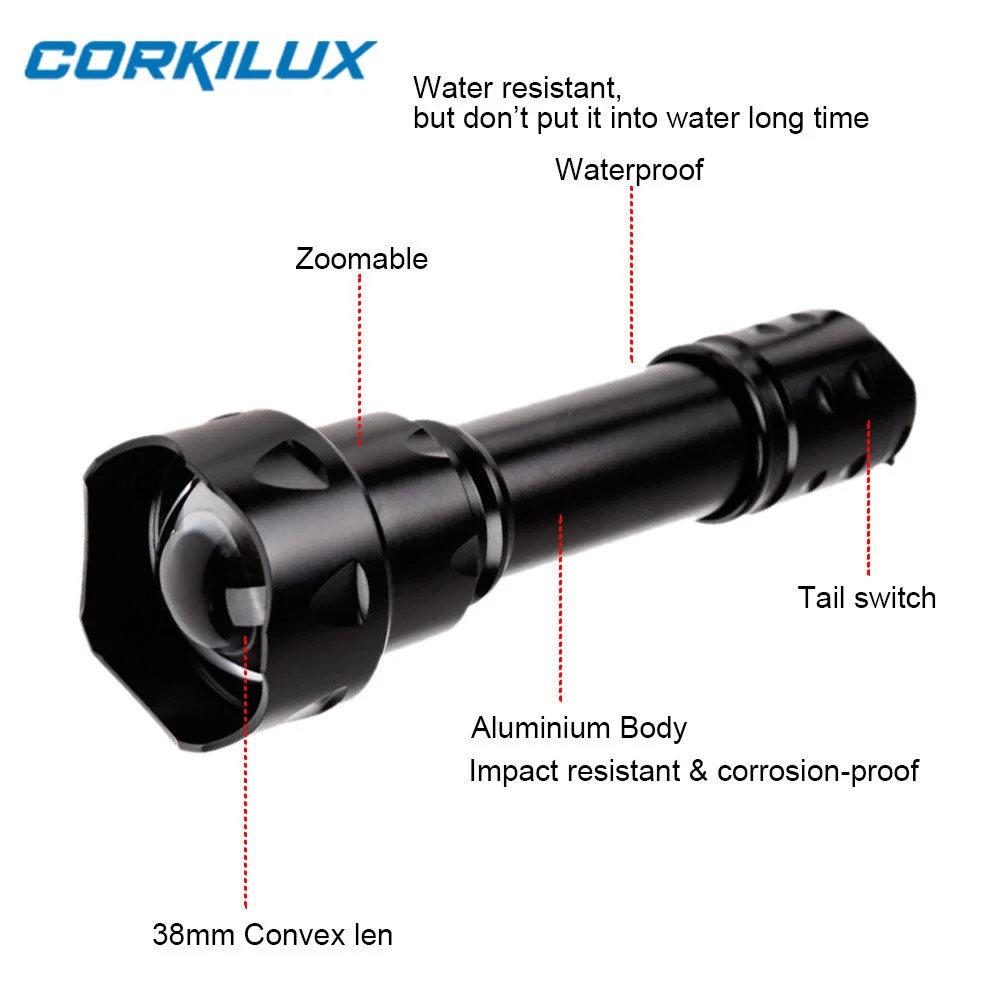 Portable IR Hunting 940nm/850nm Light Infrared Flashlight Night Vision Flashlight Invisible Infrared Zoomable Flashlight Lantern