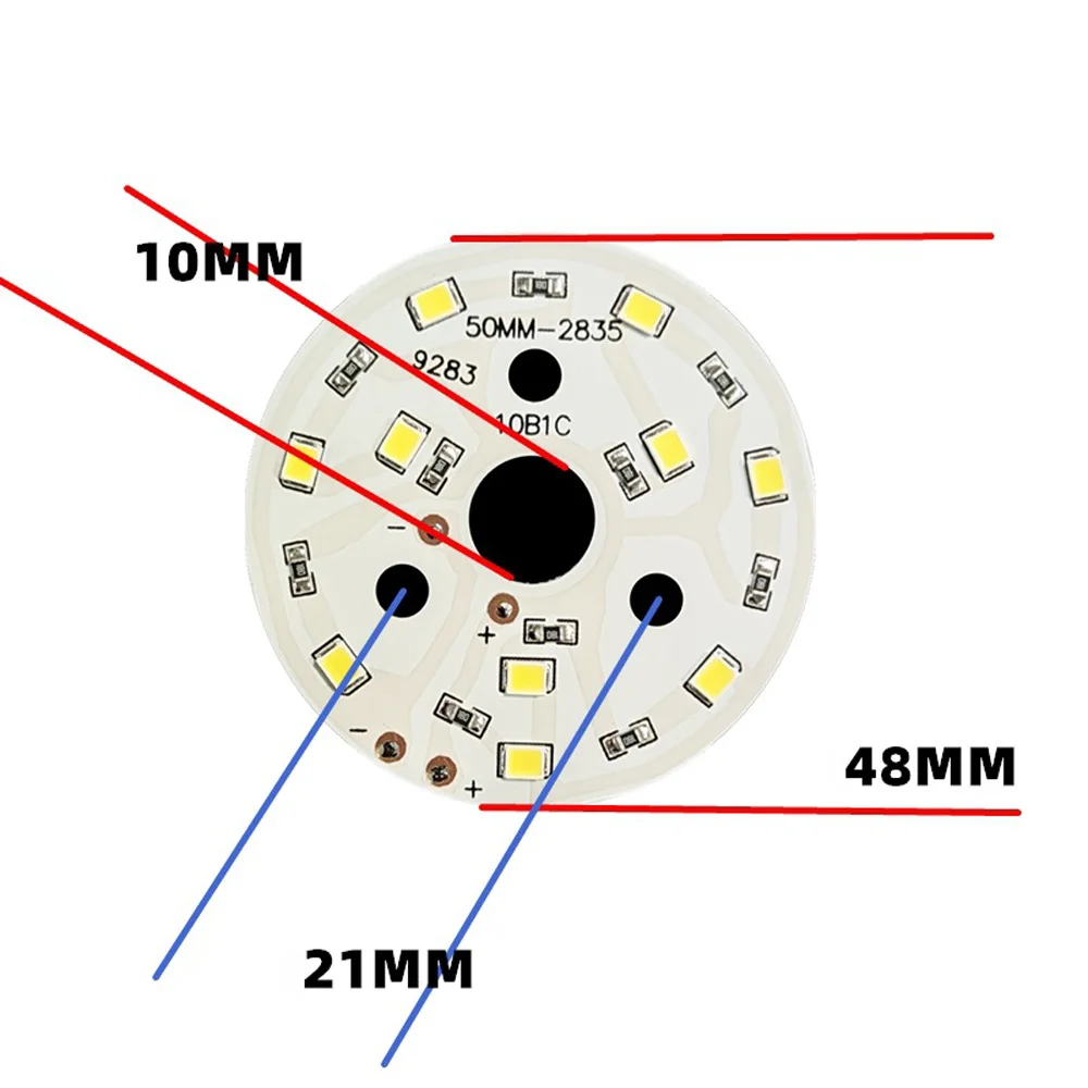 Imagem -05 - Baixa Tensão Led Fonte de Luz Lâmpada Painel Grânulos Quente Branco 5w 10w