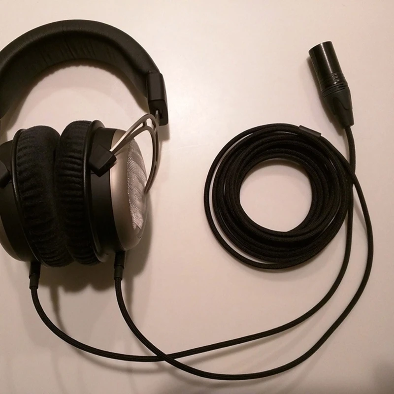 Clear 4pin To Double 3.5mm Cable 4 Cores Bare Coppered For Studio Equipment