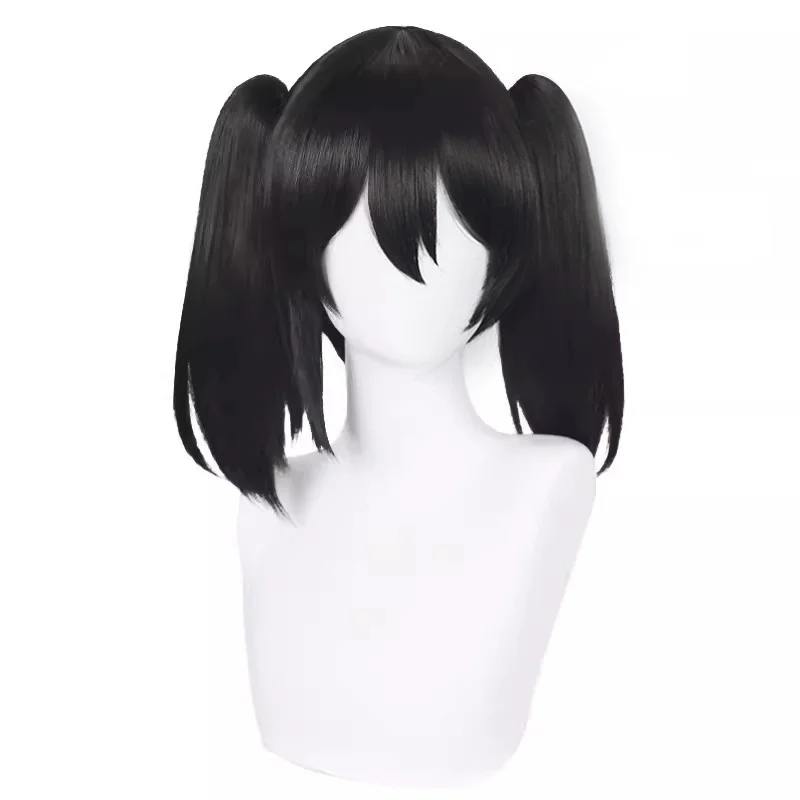 

Anime Lovelive! Nico Yazawa Cosplay Wig Black Double Ponytail Hair Heat Resistant Synthetic Halloween Party Props