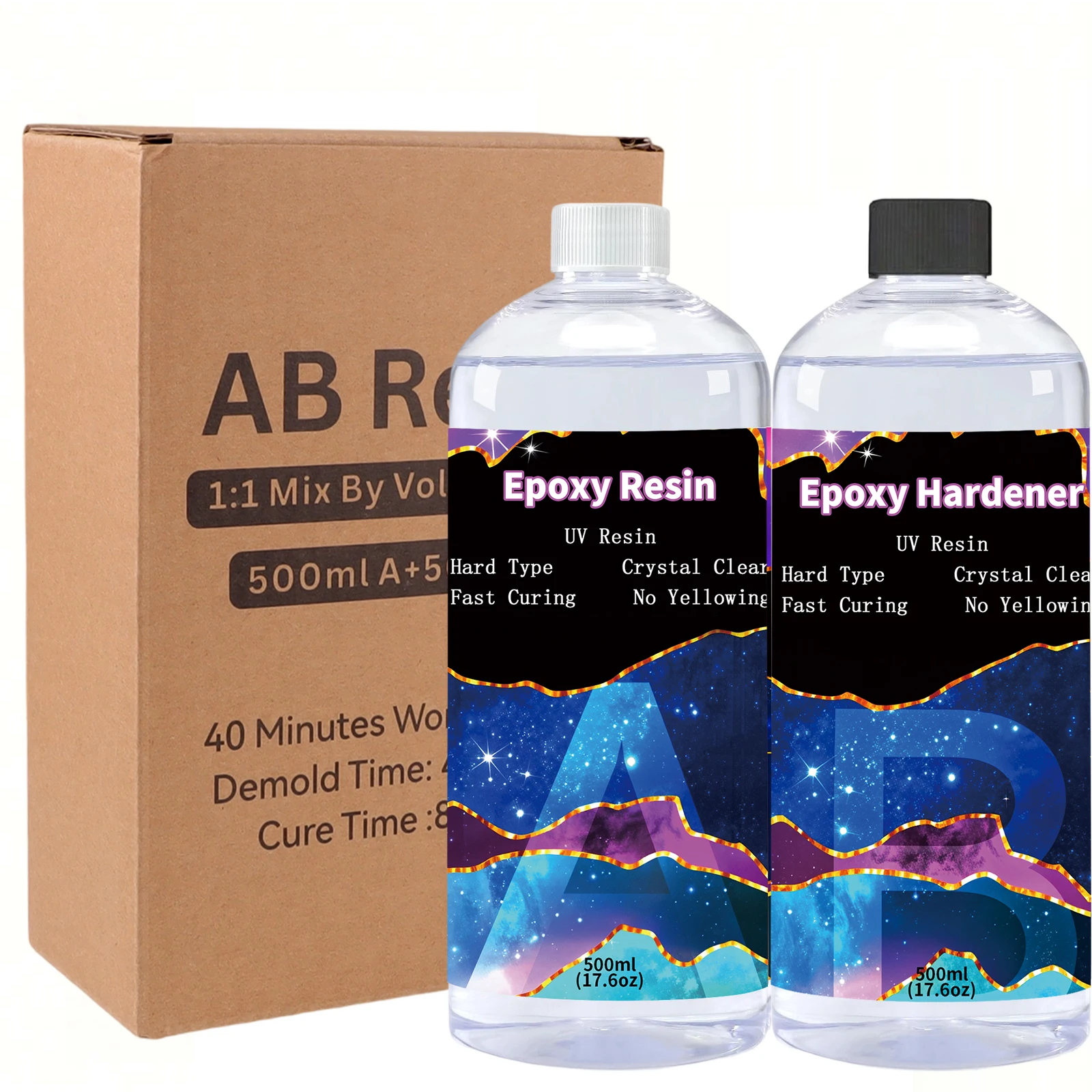 Epoxidharz-Set für Erwachsene & Anfänger - DIY Kunstbedarf Bastelset, Perfektes Geschenk für Frauen