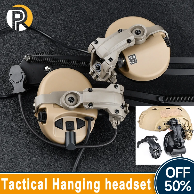 Tactical Hanging headset stand Fast Rotation Wendy Helmet Rail Shooting Hunting Weapon For Comta II Sordin headphone Adapter