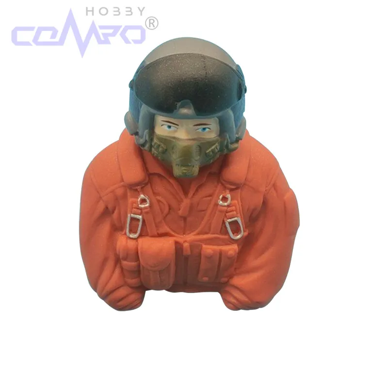 1/6スケール パイロットフィギュア おもちゃモデル RC飛行機アクセサリー ホビー 固定翼 RC航空機 モデル飛行機 カラー グリーン オレンジ ブルー 1個