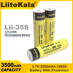 1-6 sztuk LiitoKala Lii-35S 18650 bateria 3.7V 3500mAh akumulator litowy wielokrotnego ładowania nadaje się do ochrony PCB latarki