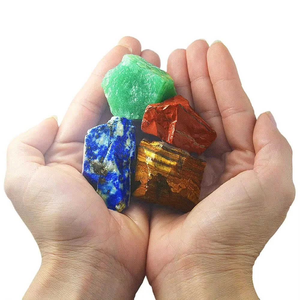 Mixed Raw Stone Natural Crystal Rough Raw healing Gemstone Semi-Precious Stone Crafts Chakra gifts For fengshui decoration