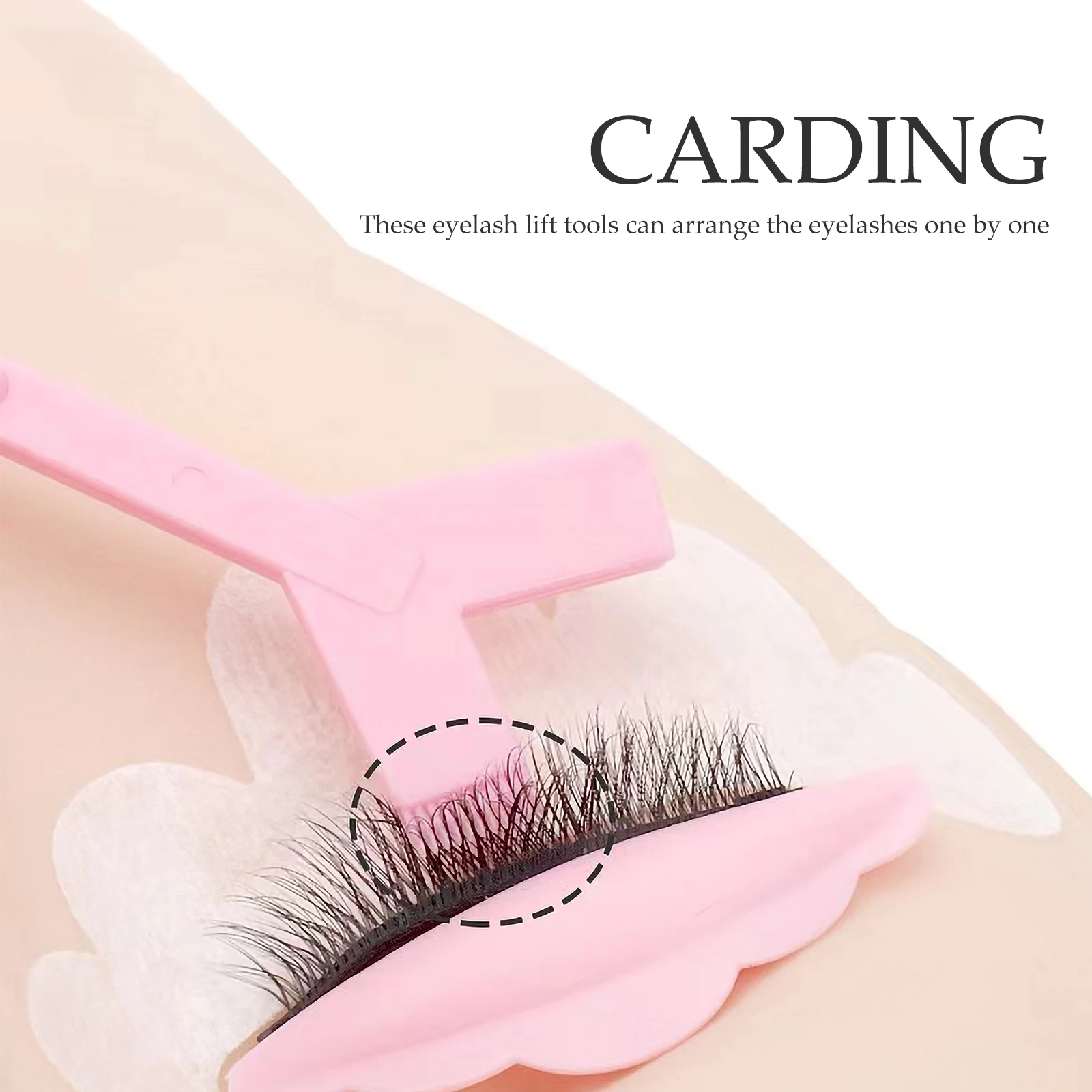 

18pcs Eyelash Lifter Tool Smooth Surface Long H Professional Eyelash Extension Tools Plastic Grafting Aid Makeup