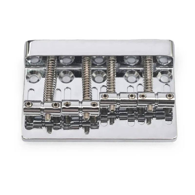 

Four-string 4-string Electric Bass Bridge Zinc Alloy Bass Bridge 79.5*53MM Guitar Accessories Tailpiece Black Chrome