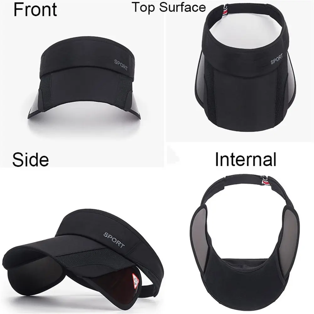 Women UV Protection Sport Hat Beach/Tennis Adjustable Golf Cap Retractable  Brim Sun Visor Hat