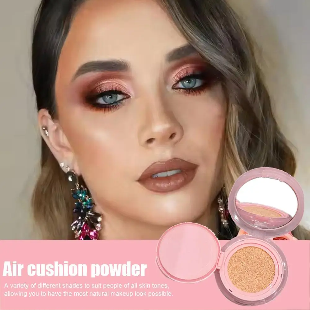 

Air Cushion CC Cream Natural Moisturizing Foundation Concealer Puff Cosmetics Oil-control Korean Makeup BB with Whitening C S3D1