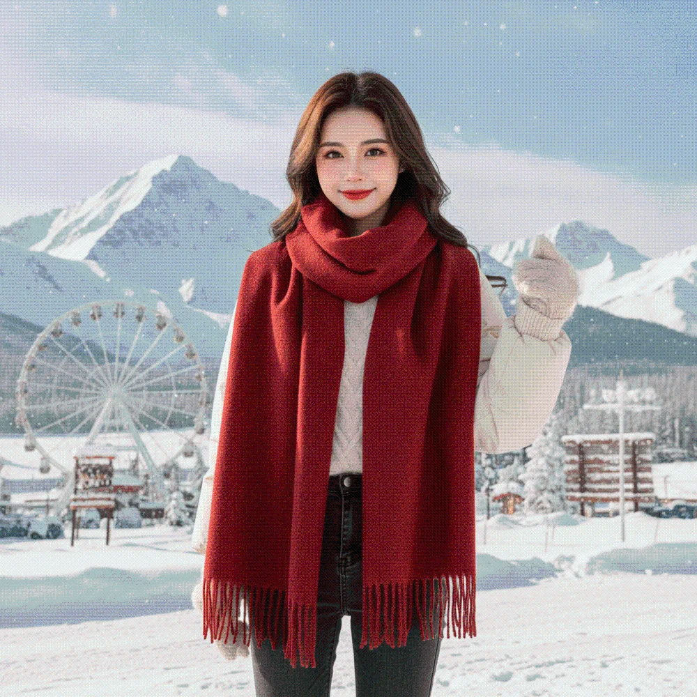 Warm Stoles Classic Tartan Mufflers Plaid Simple Cashmere Neckwear Trendy Soft Gingham Shawls Friends