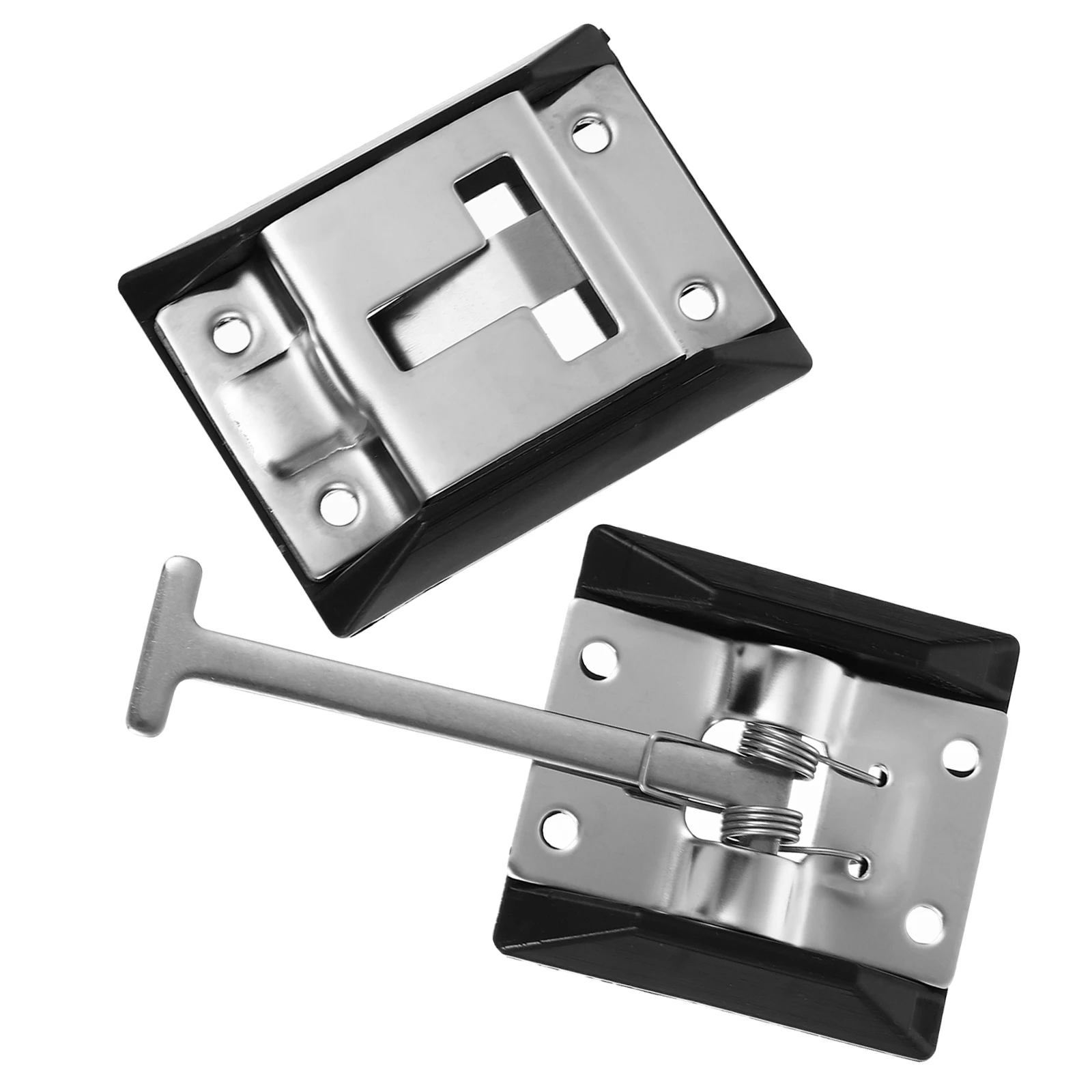 

Stainless Steel T-Style Door Catch Holder 13X6.5X1Cm Heavy Duty For Rv Trailer Camper Van Motorhome Metal Entry Latch Bracket