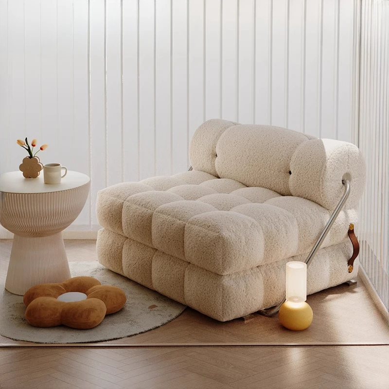 

Nordic Lazy Sofa, Balcony Bedroom Living Room Lounge Chair, Tatami Caterpillar Sofa, Creative Home Furniture Muebles Sillas FYLS