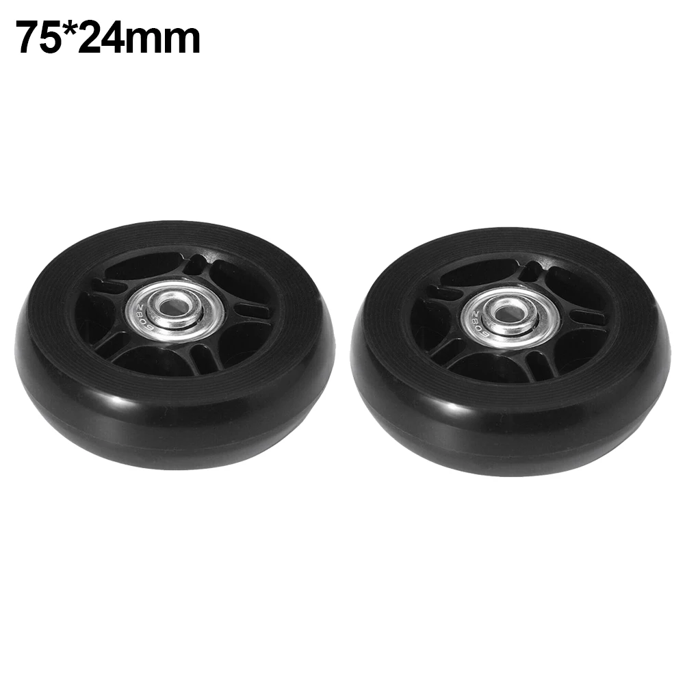 Roue De Rechange Valise 43 Mm X 18 Mm – Silencieuse, Robuste, Double Roulement – Kit 2 Roues + Accessoires