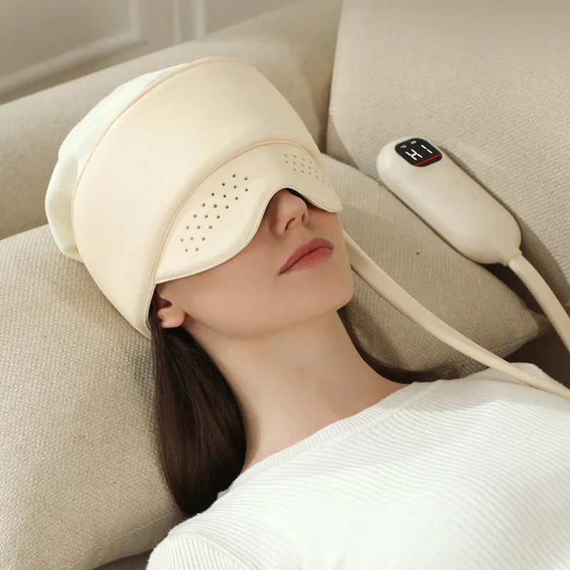 Customizable Intelligent head massager, head and eye integrated massager, automatic easy sleep aid artifact, eye hot compress