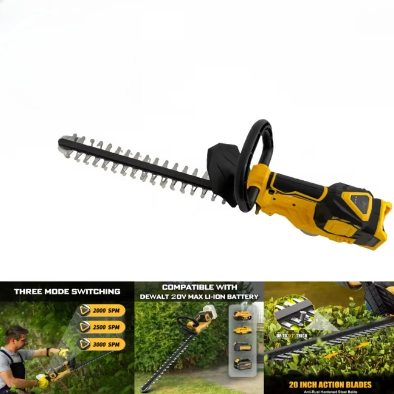 Cortasetos Eléctrico Inalámbrico de Doble Filo, Tijeras de Podar Multifuncionales con Batería de Litio, Herramienta de Podar para Jardín y Hogar
