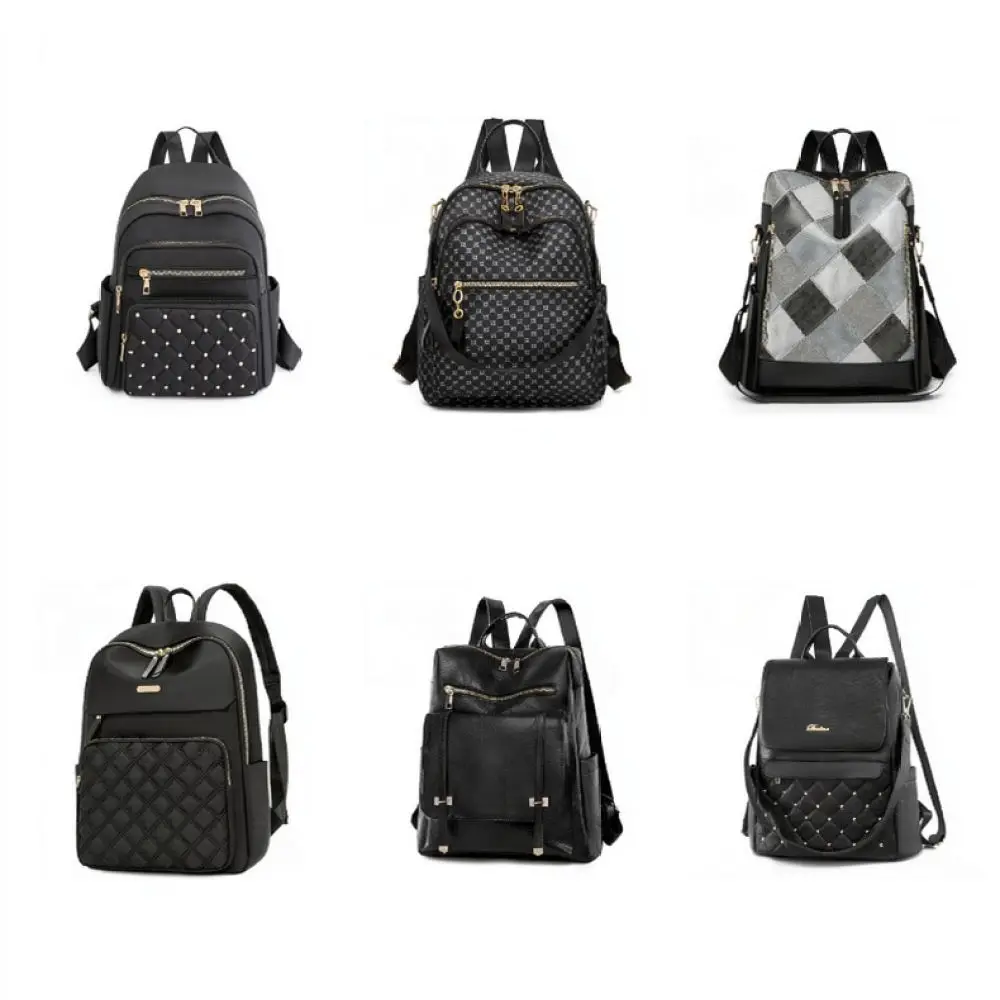 Lightweight Anti Theft Backpack Women Fashion Nylon School Rucksack Large Capacity Waterproof Travel Commuter Daypack